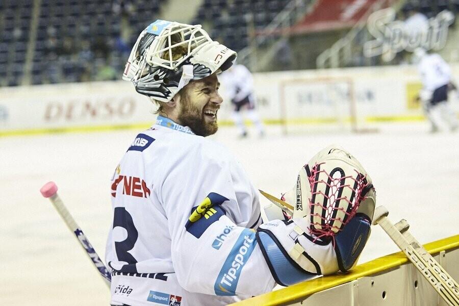 Marek Schwarz během rozbruslení, foto: www.hcbilitygri.cz
